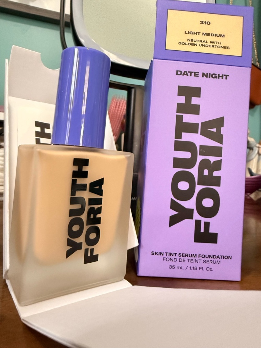 🤩 Youthforia Date Night Foundation – 310 Light Medium Neutral Golden Undertones - Picture 3 of 7